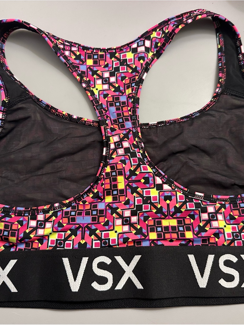 Victoria's Secret Multicolor Geometric Racerback Sports Bra - Picture 4 of 5